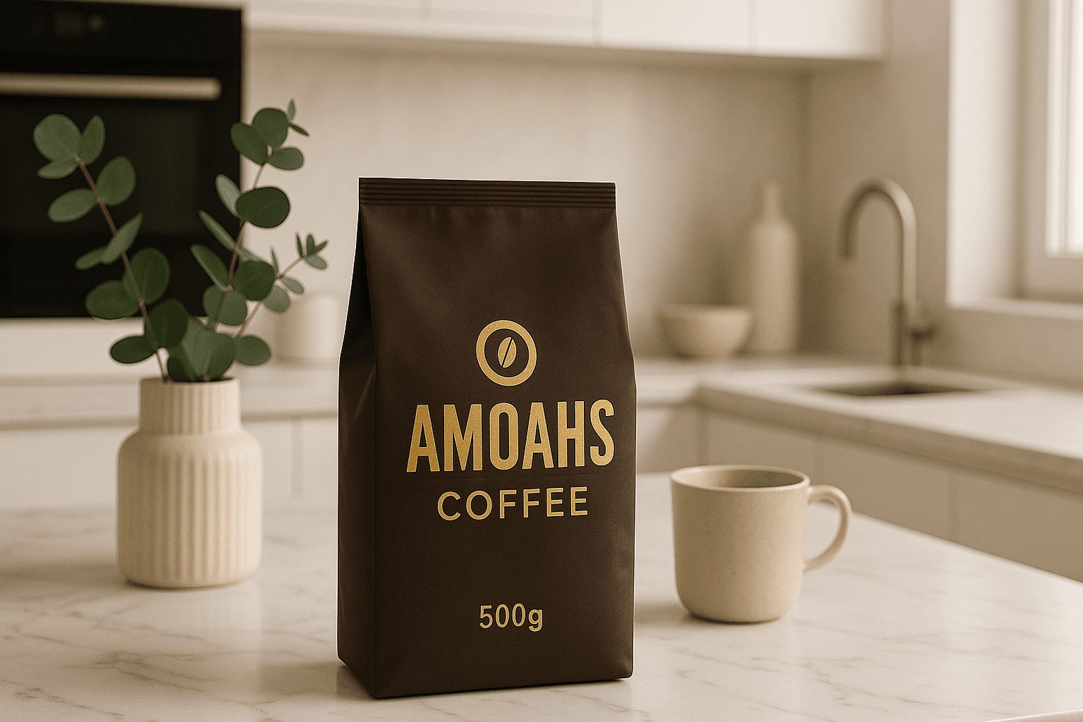 Living room with brown armchair and gray corner sofa